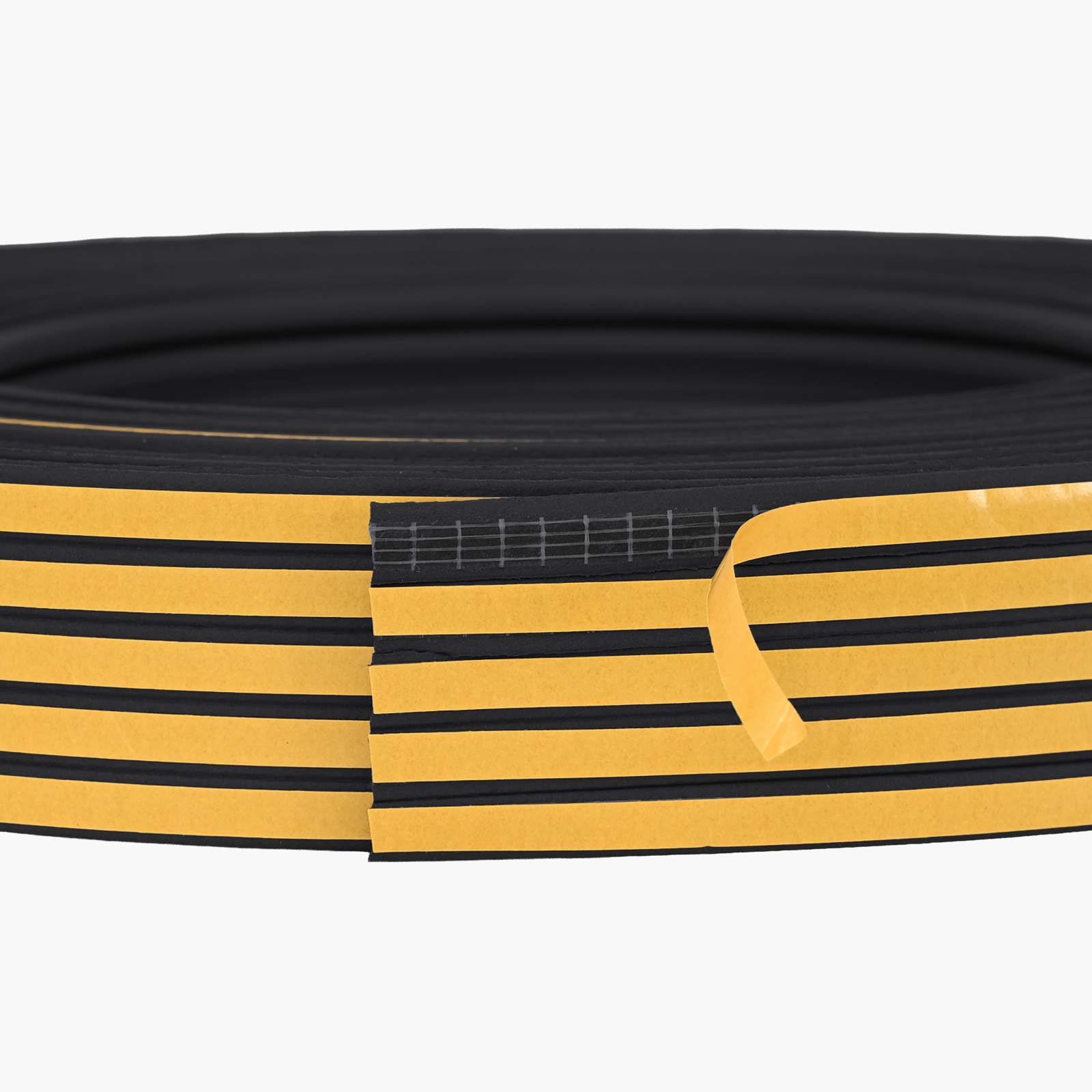 vidaXL Samoprzylepna uszczelka okienna Czarny 10 x 6 mm 25 m Guma EPDM