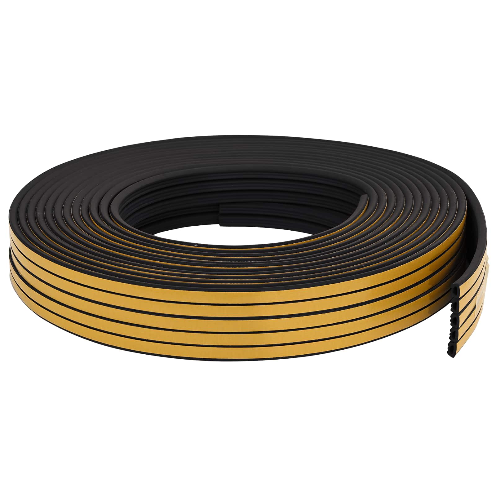 vidaXL Samoprzylepna uszczelka okienna Czarny 10 x 6 mm 50 m Guma EPDM