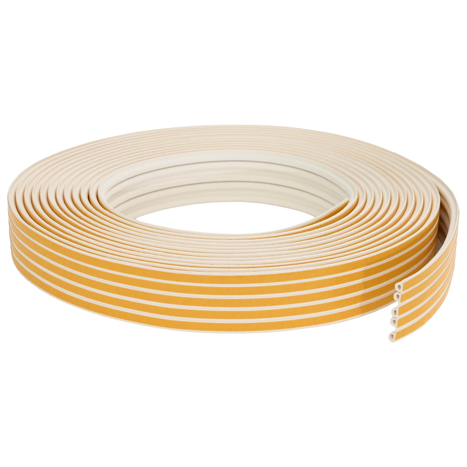 vidaXL Samoprzylepna uszczelka okienna Biały 9 x 6 mm 50 m Guma EPDM