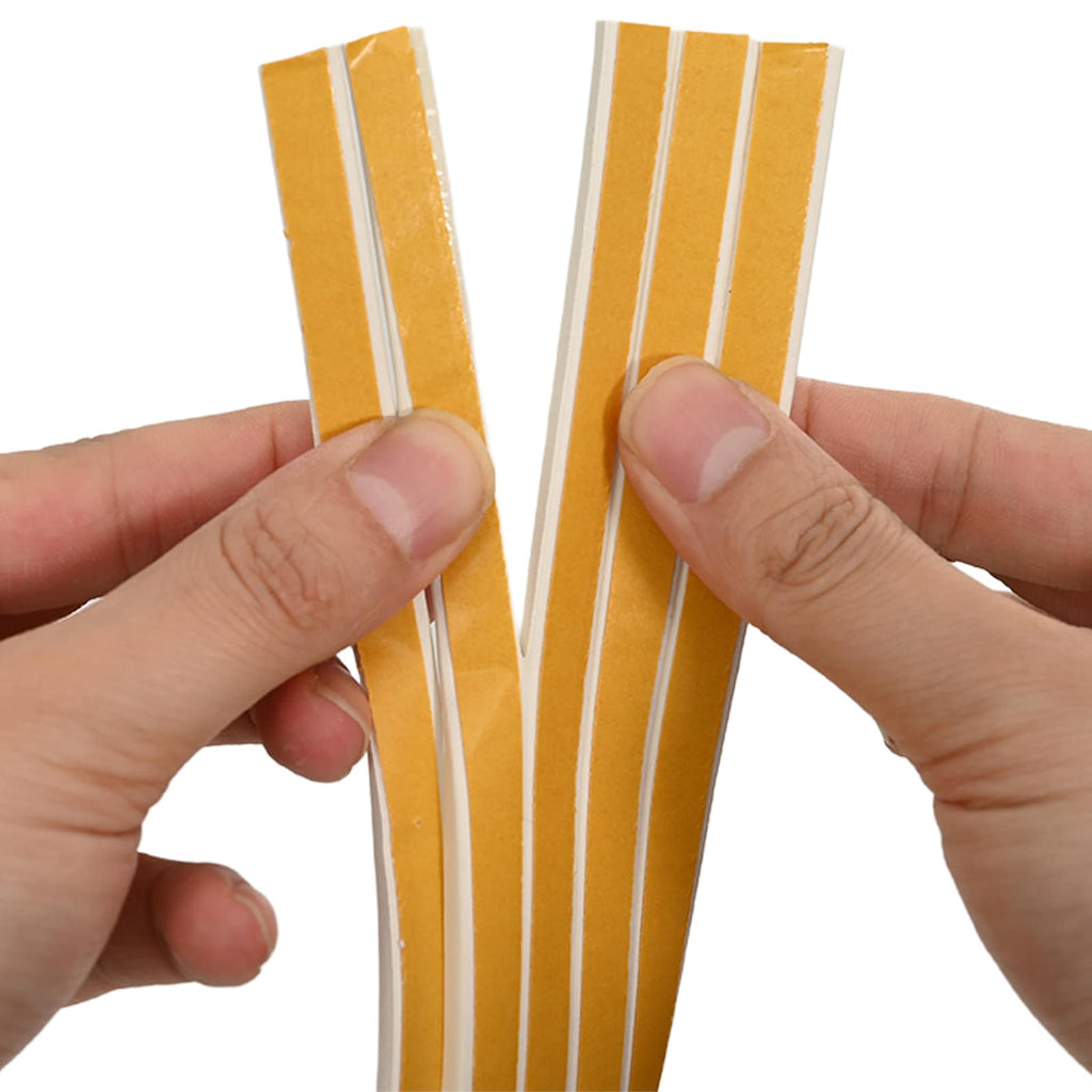 vidaXL Samoprzylepna uszczelka okienna Biały 9 x 6 mm 100 m Guma EPDM
