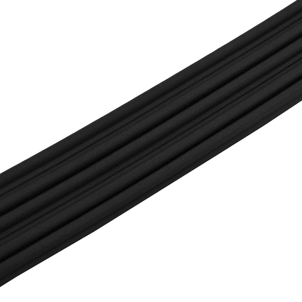 vidaXL Samoprzylepna uszczelka okienna Czarny 9 x 6 mm 12 m Guma EPDM