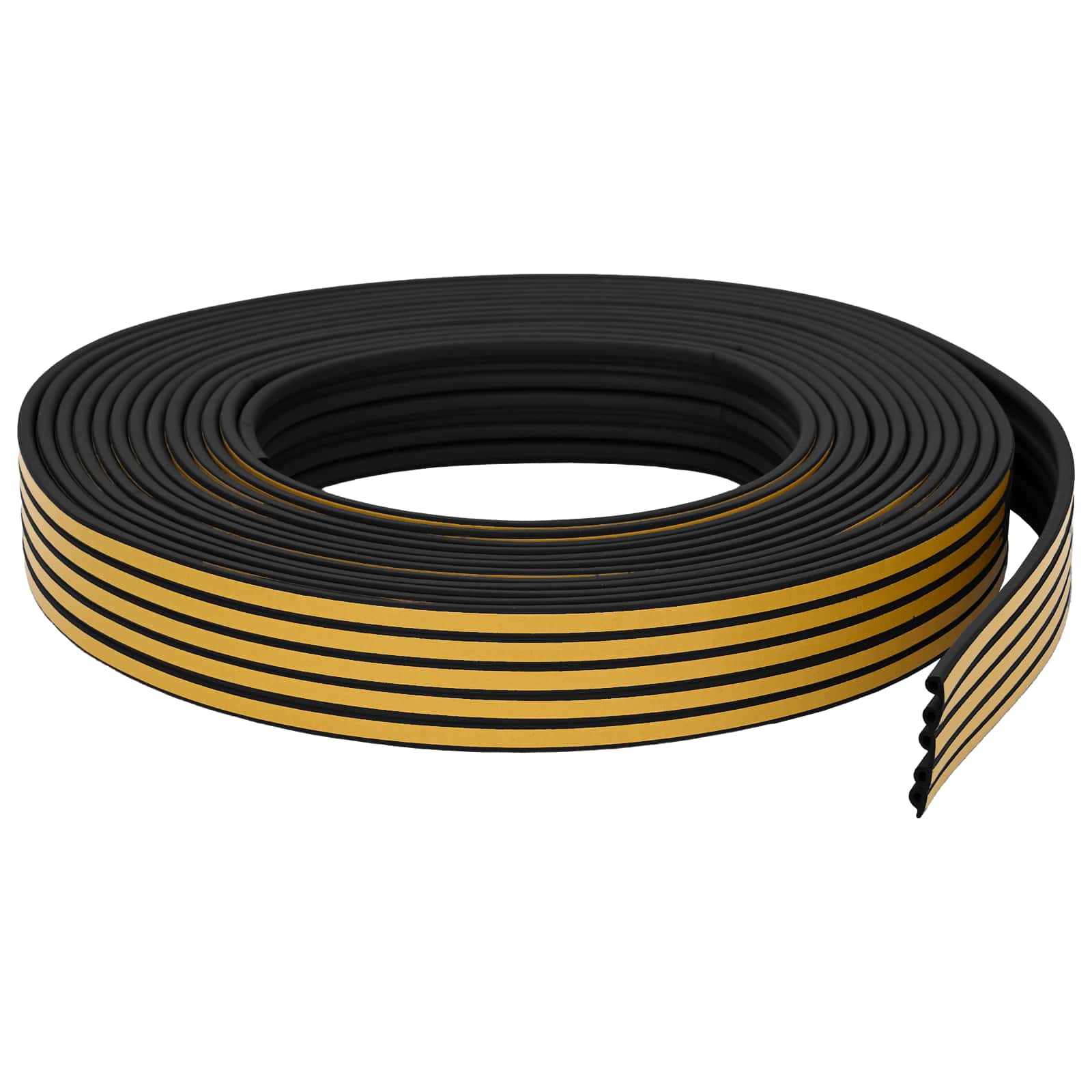 vidaXL Samoprzylepna uszczelka okienna Czarny 9 x 6 mm 100 m Guma EPDM