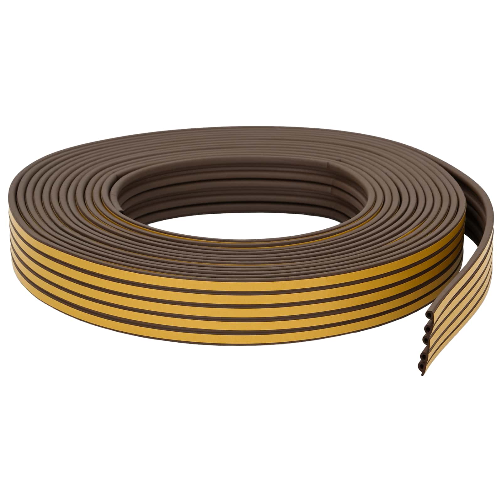 vidaXL Samoprzylepna uszczelka okienna brązowy 9 x 6 mm 25 m Guma EPDM