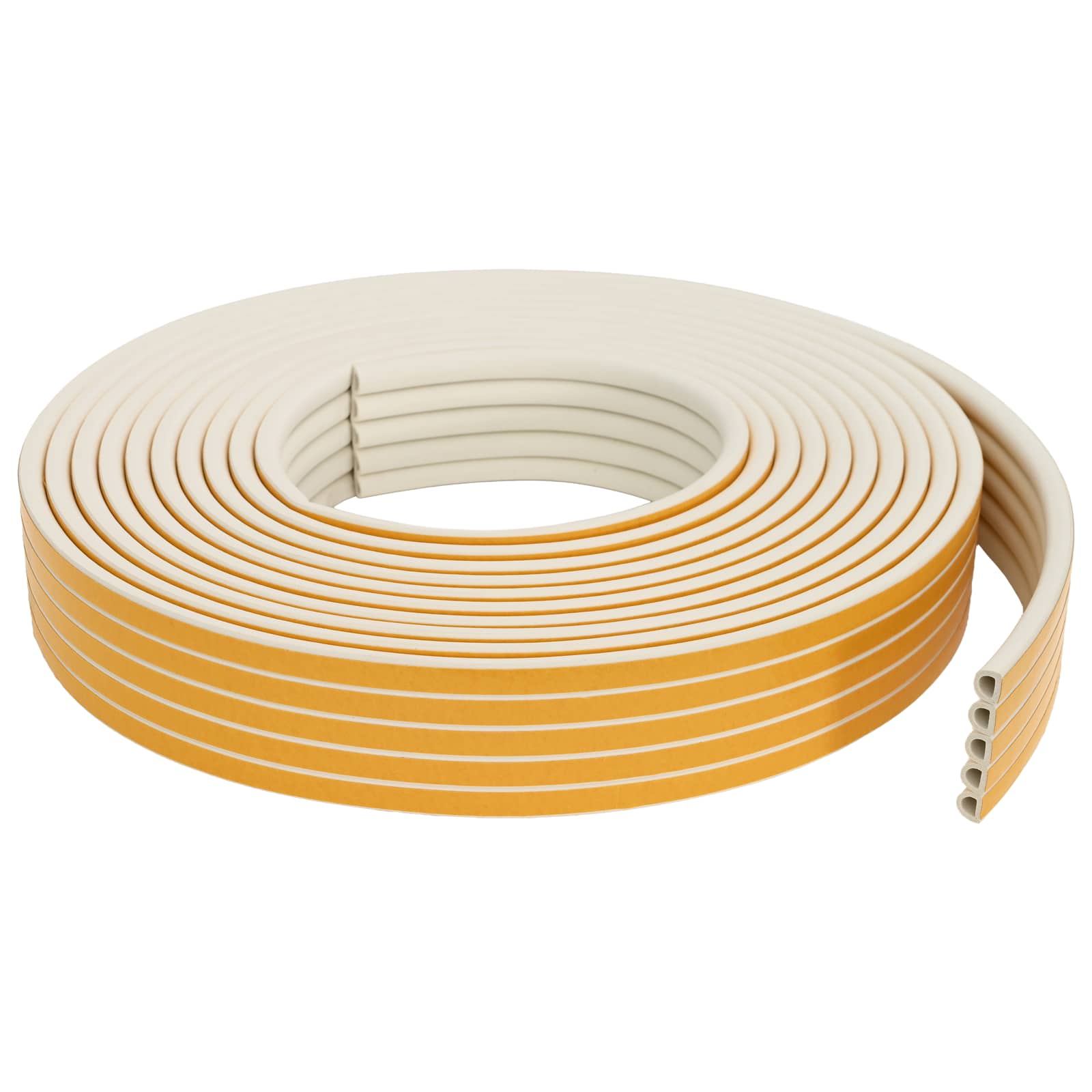 vidaXL Samoprzylepna uszczelka okienna Biały 14 x 12 mm 50 m Guma EPDM