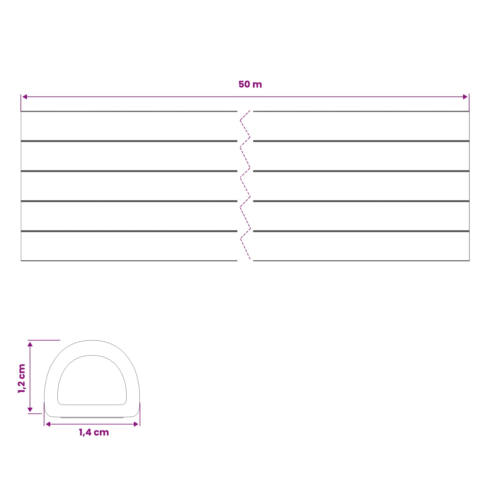 vidaXL Samoprzylepna uszczelka okienna brązowy 14 x 12 mm 50 m