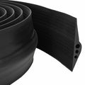 vidaXL Uszczelka podłogowa do garażu Czarny 78 x 14 mm 1,5 m Guma EPDM