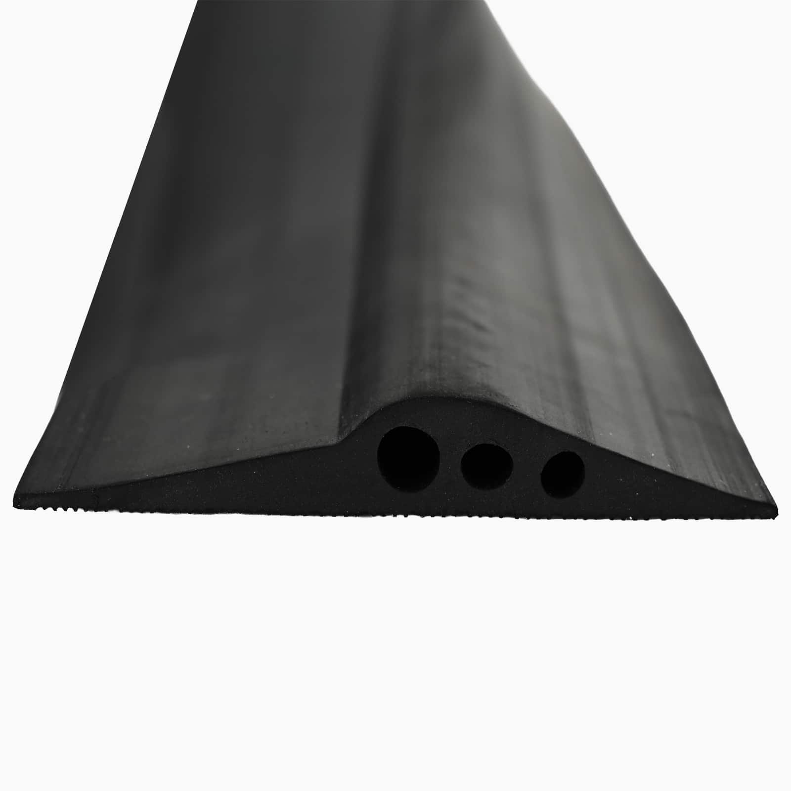 vidaXL Uszczelka podłogowa do garażu Czarny 78 x 14 mm 5 m Guma EPDM