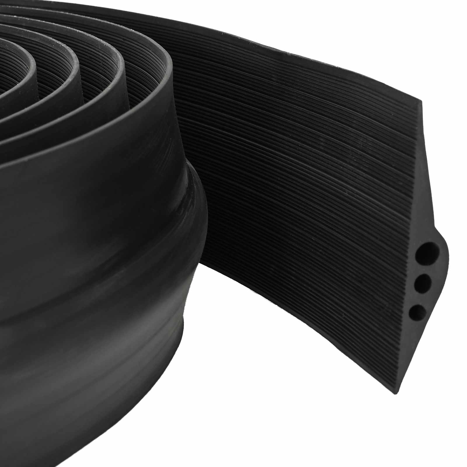 vidaXL Uszczelka podłogowa do garażu Czarny 112 x 20 mm 4 m Guma EPDM