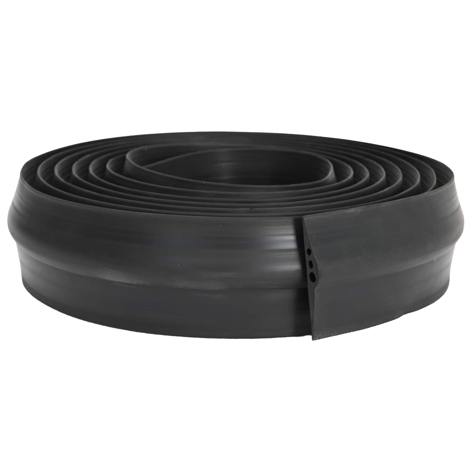 vidaXL Uszczelka podłogowa do garażu Czarny 112 x 20 mm 10 m Guma EPDM