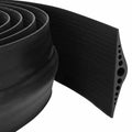 vidaXL Uszczelka podłogowa do garażu Czarny 155 x 28 mm 2 m Guma EPDM
