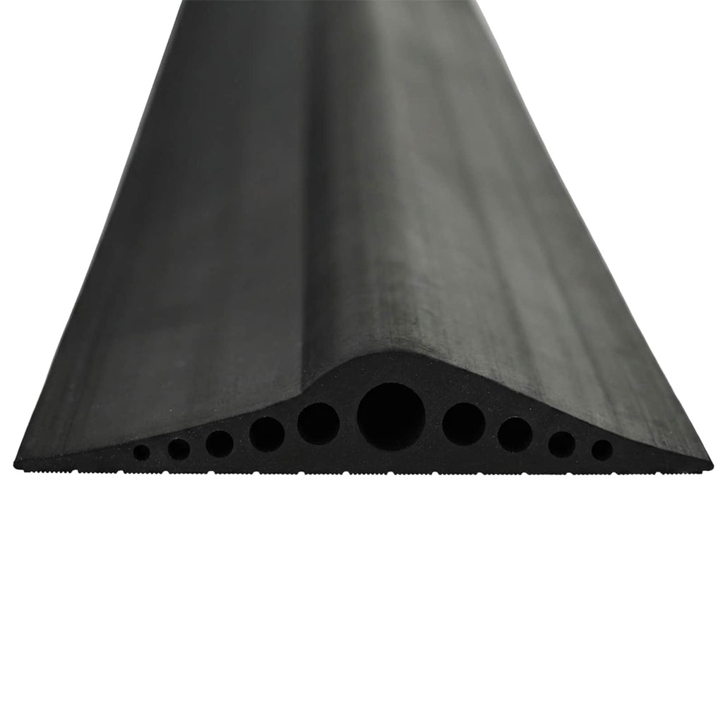 vidaXL Uszczelka podłogowa do garażu Czarny 155 x 28 mm 6 m Guma EPDM