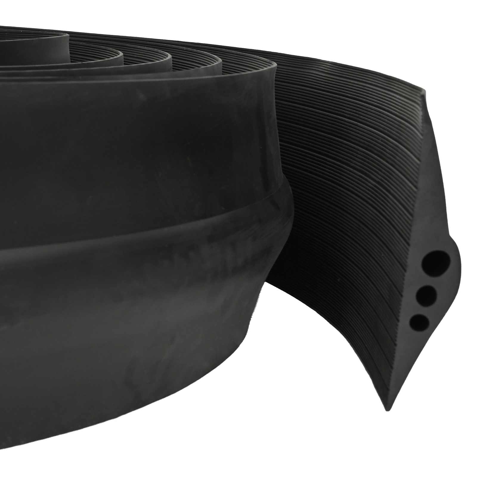 vidaXL Uszczelka podłogowa do garażu Czarny 75 x 12 mm 1 m Guma EPDM