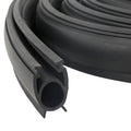 vidaXL Uszczelka drzwi garażowych Czarny 41 x 33 mm 2,5 m PVC