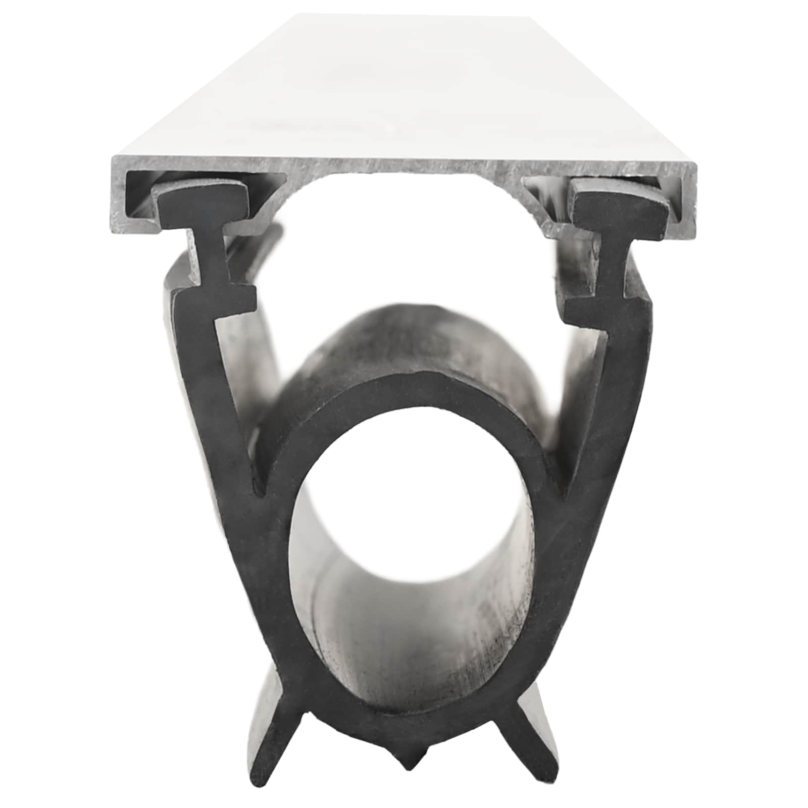 vidaXL Uszczelka drzwi garażowych Czarny 41 x 33 mm 4 m PVC