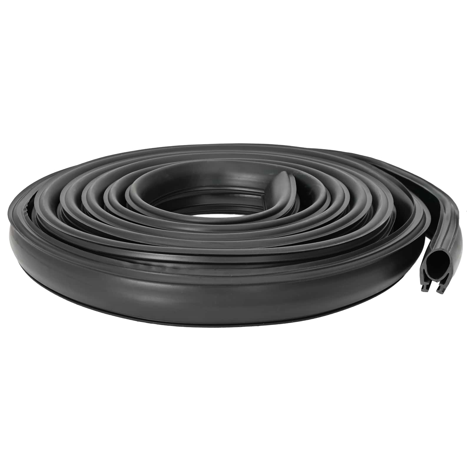 vidaXL Uszczelka drzwi garażowych Czarny 41 x 33 mm 4,5 m PVC