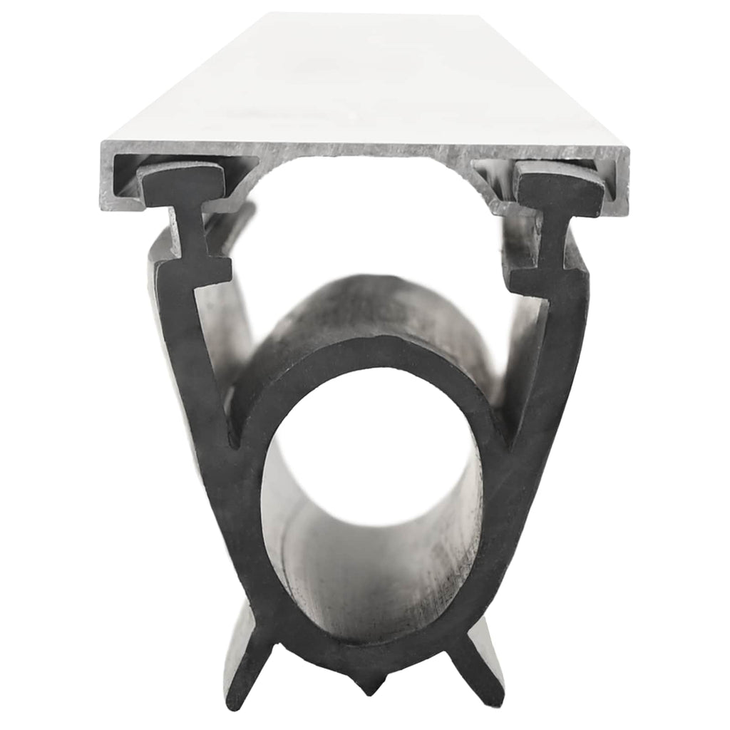 vidaXL Uszczelka drzwi garażowych Czarny 41 x 33 mm 4,5 m PVC