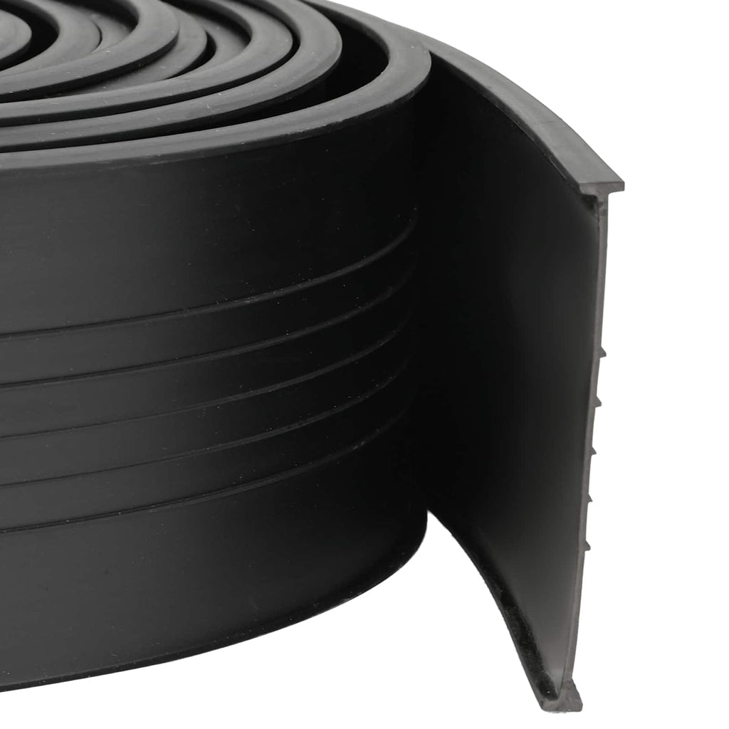 vidaXL Uszczelka drzwi garażowych Czarny 70 x 6 mm 3 m PVC