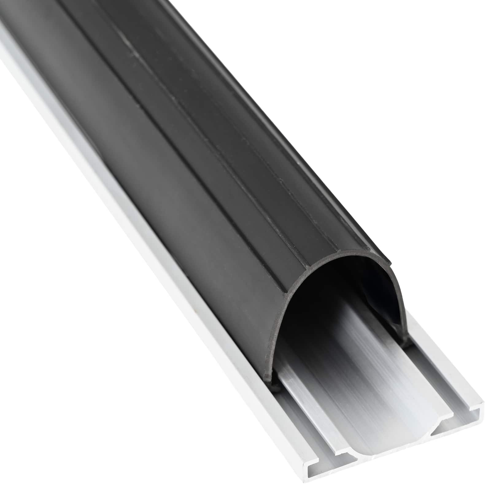 vidaXL Uszczelka drzwi garażowych Czarny 70 x 6 mm 3 m PVC