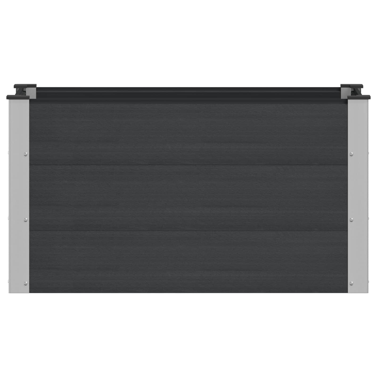 vidaXL Podniesiona rabata ogrodowa Czarny 100 x 50 x 54 cm