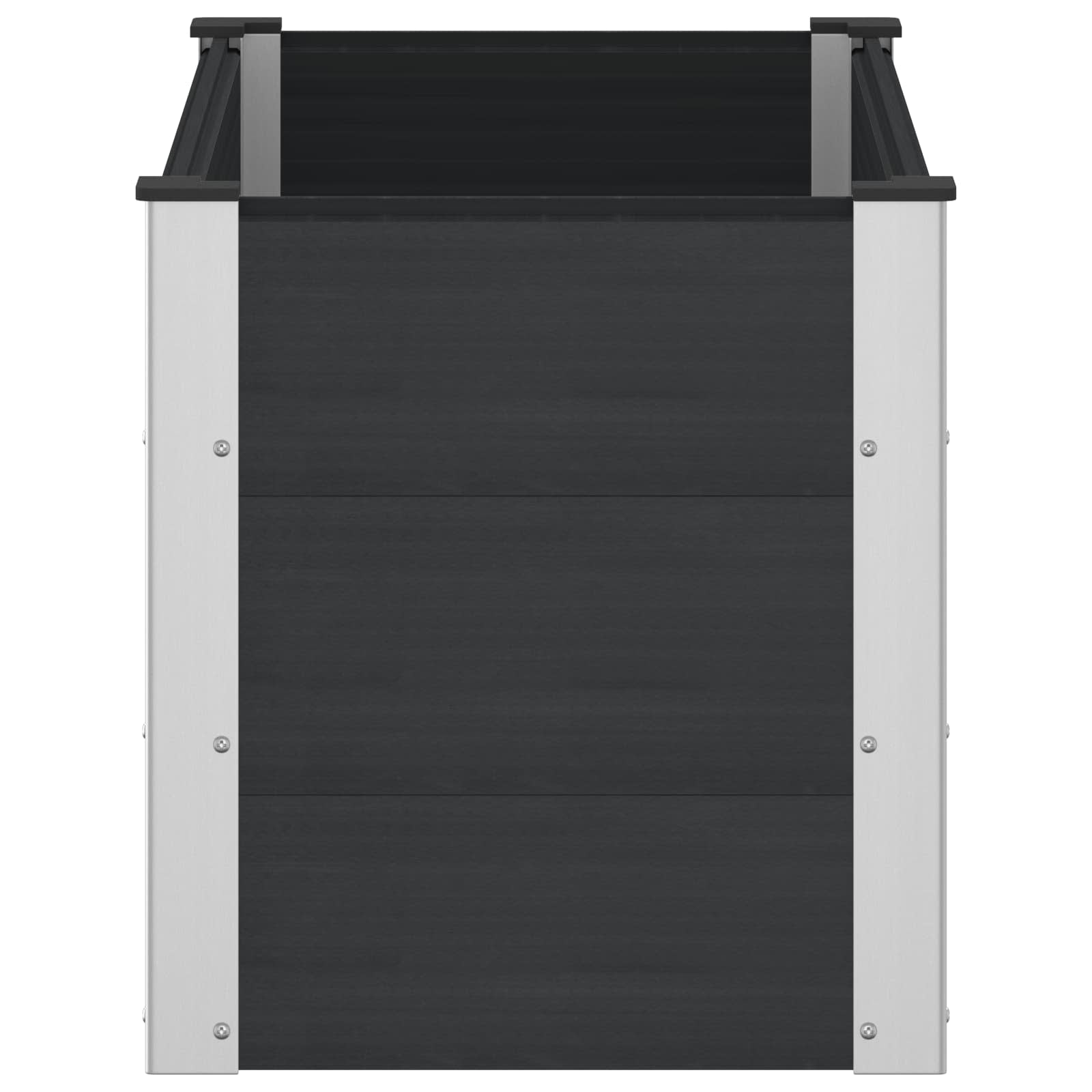 vidaXL Podniesiona rabata ogrodowa Czarny 100 x 50 x 54 cm