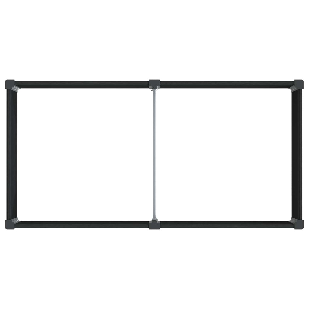 vidaXL Podniesiona rabata ogrodowa Czarny 100 x 50 x 54 cm