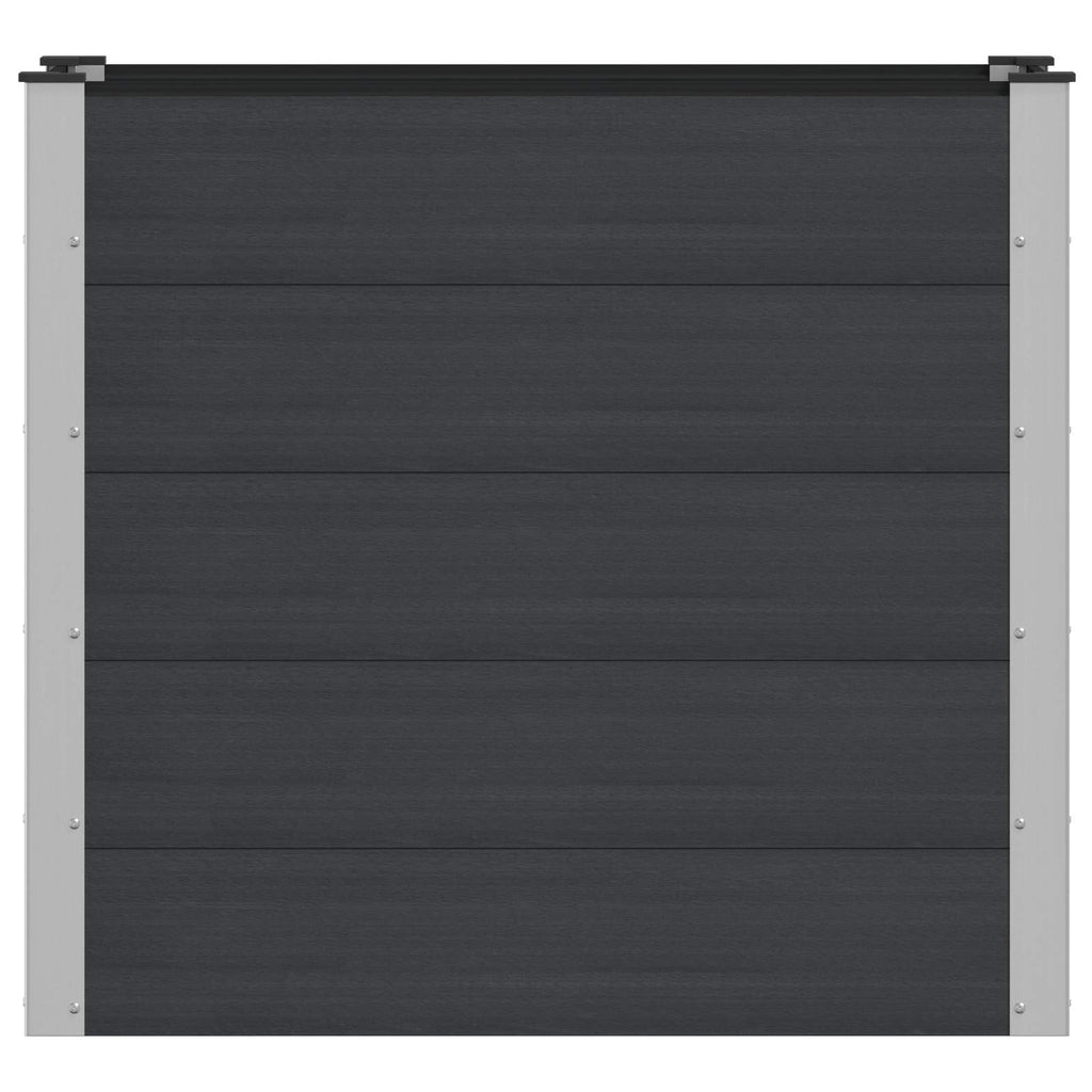 vidaXL Podniesiona rabata ogrodowa Czarny 100 x 50 x 91 cm