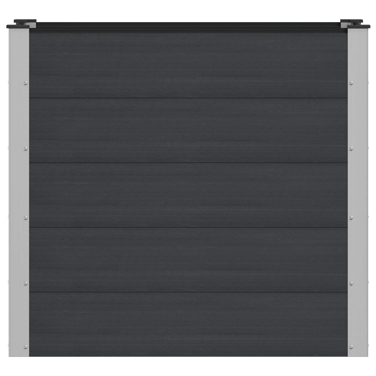 vidaXL Podniesiona rabata ogrodowa Czarny 100 x 50 x 91 cm
