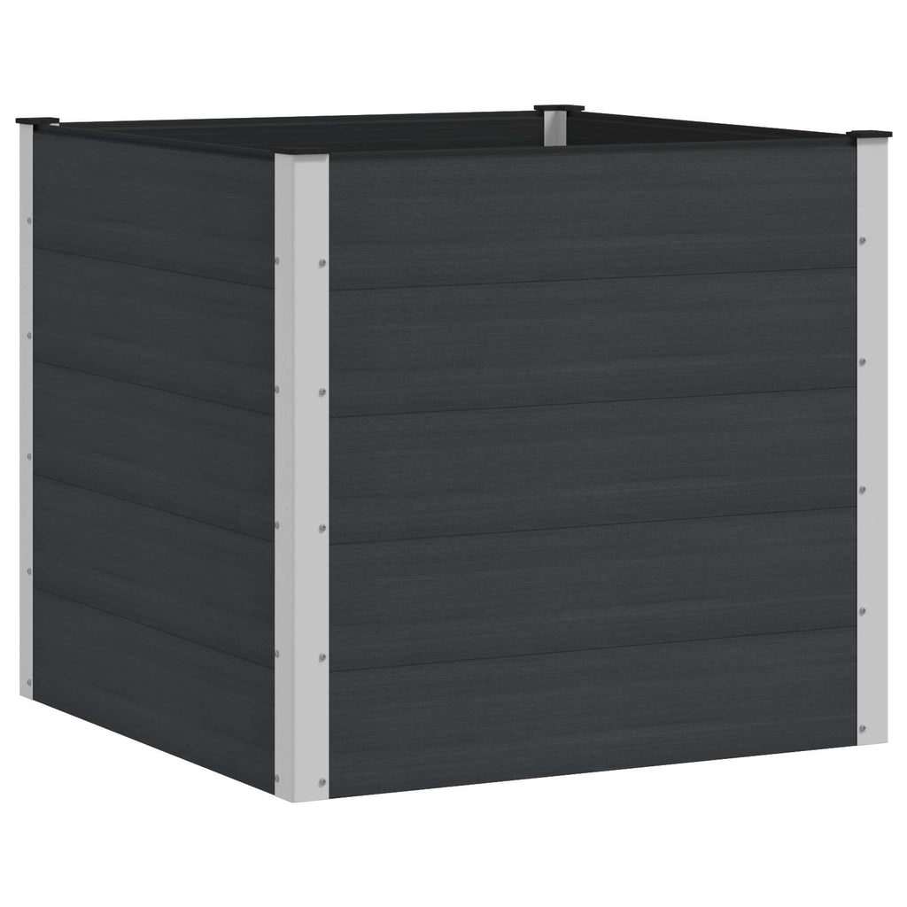 vidaXL Podniesiona rabata ogrodowa Czarny 100 x 100 x 91 cm
