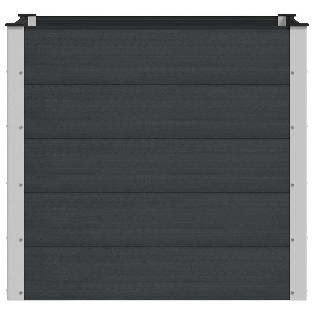 vidaXL Podniesiona rabata ogrodowa Czarny 100 x 100 x 91 cm