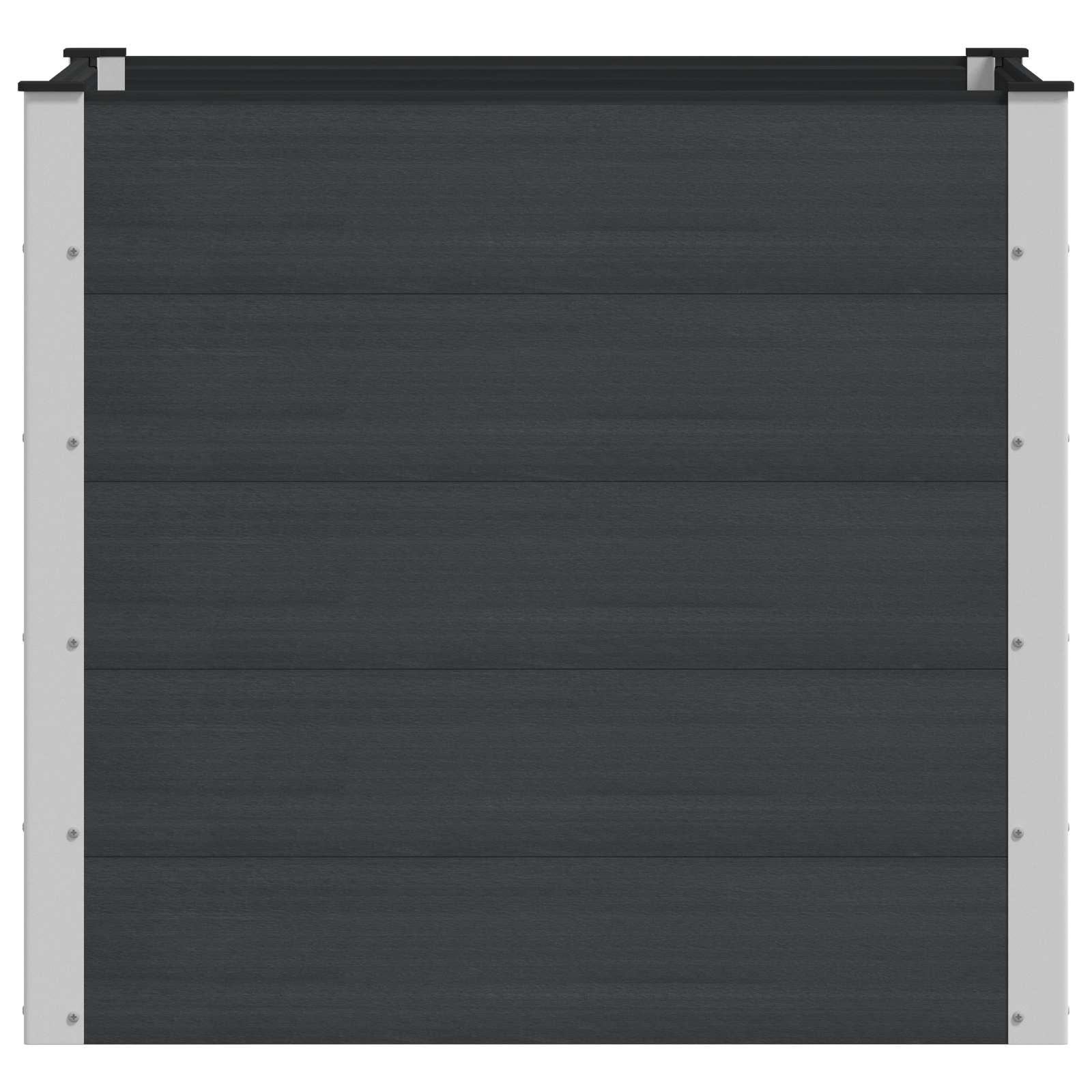 vidaXL Podniesiona rabata ogrodowa Czarny 100 x 100 x 91 cm