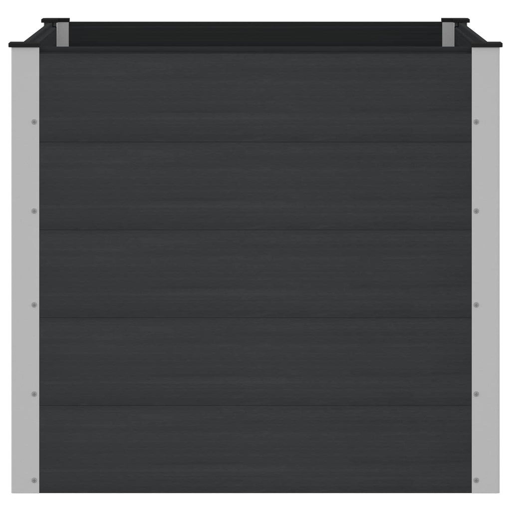 vidaXL Podniesiona rabata ogrodowa Czarny 100 x 100 x 91 cm