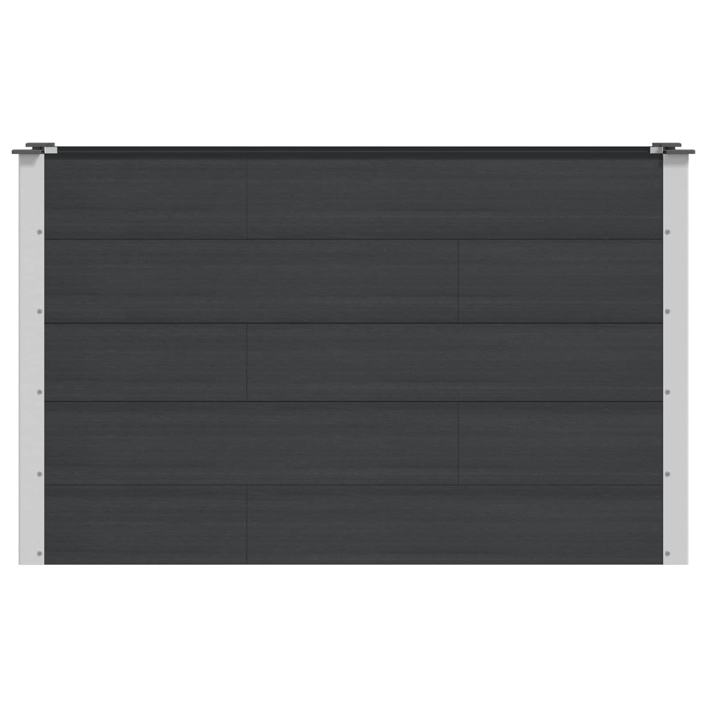 vidaXL Podniesiona rabata ogrodowa Czarny 150 x 50 x 91 cm