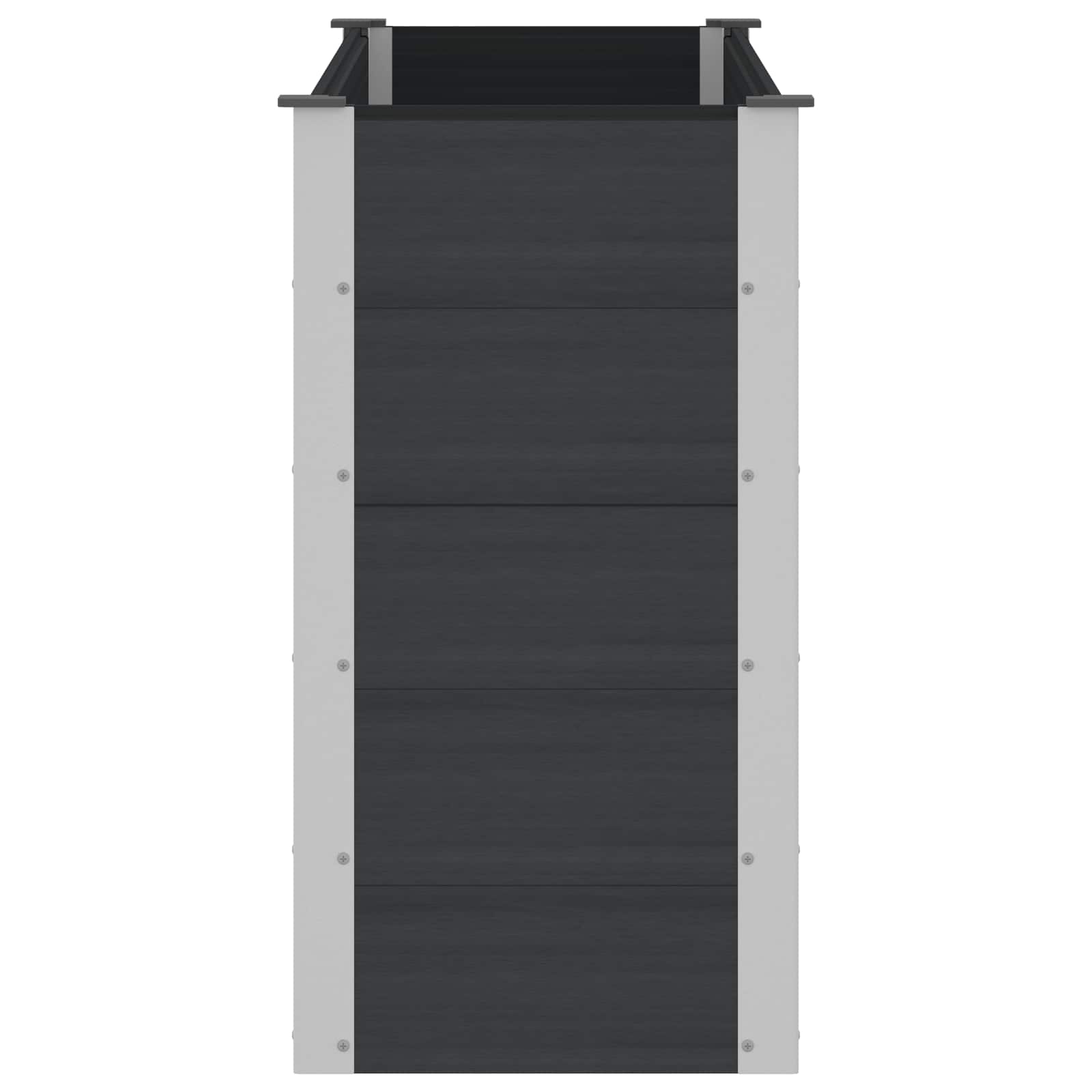 vidaXL Podniesiona rabata ogrodowa Czarny 150 x 50 x 91 cm