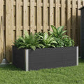 vidaXL Podniesiona rabata ogrodowa Czarny 150 x 100 x 54 cm