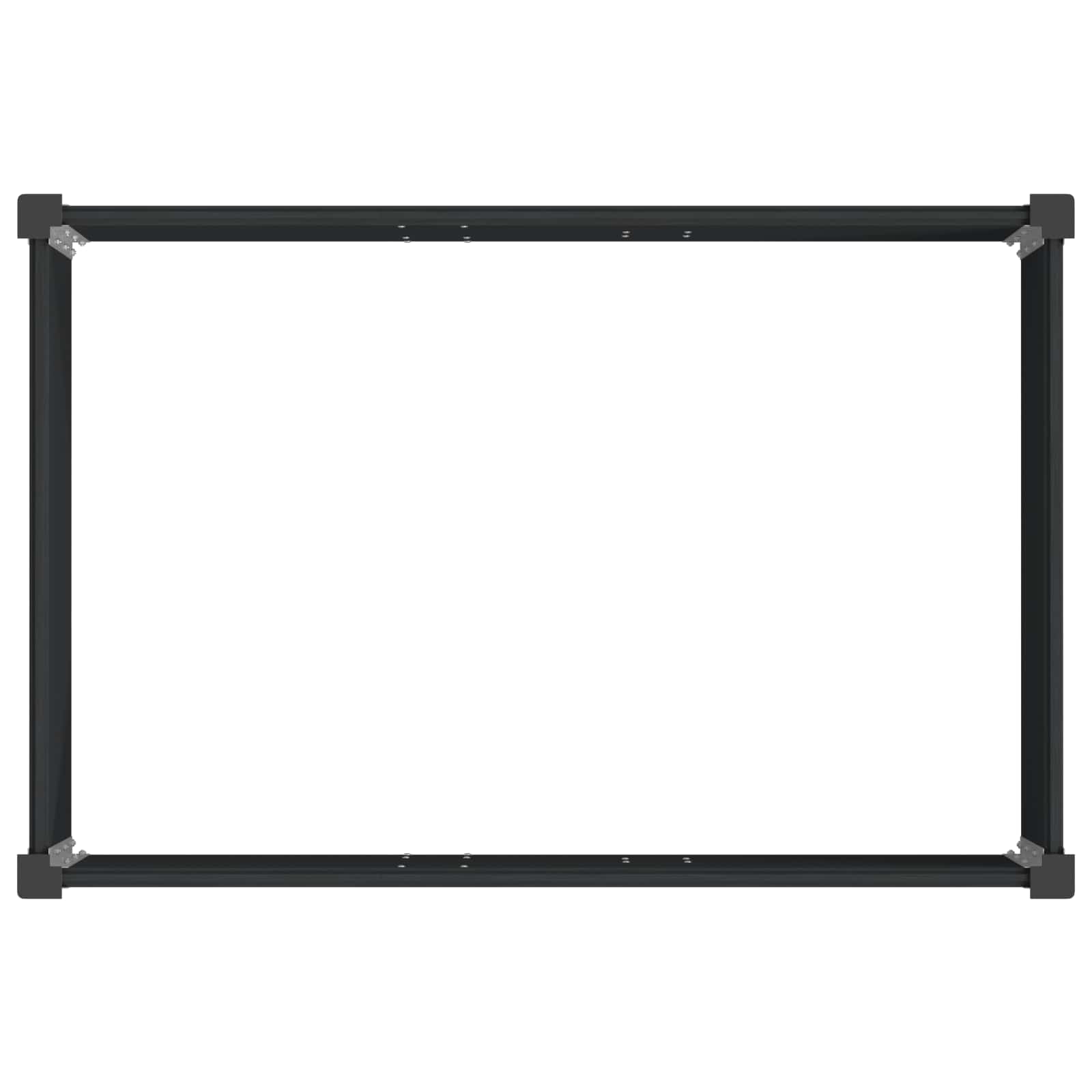 vidaXL Podniesiona rabata ogrodowa Czarny 150 x 100 x 54 cm