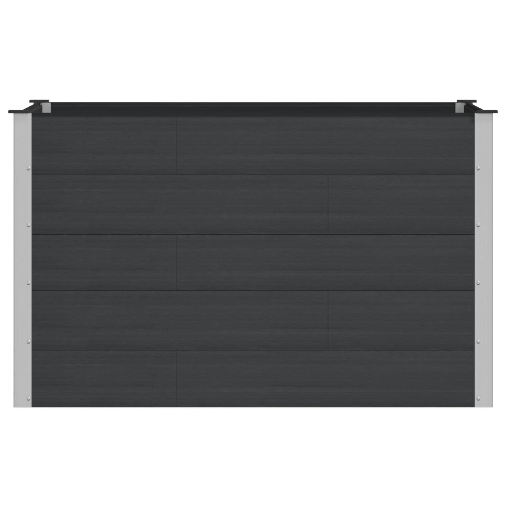 vidaXL Podniesiona rabata ogrodowa Czarny 150 x 100 x 91 cm