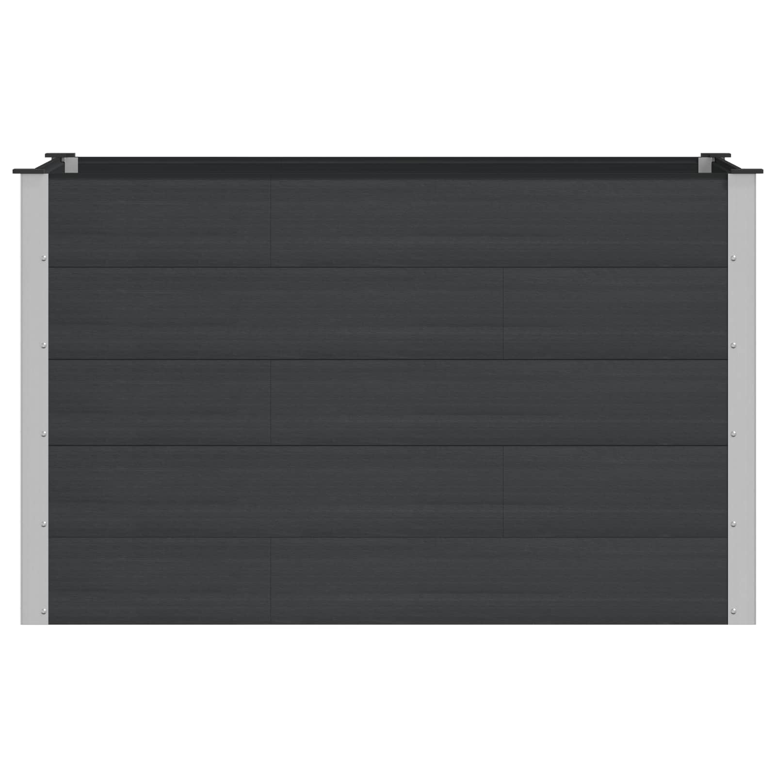 vidaXL Podniesiona rabata ogrodowa Czarny 150 x 100 x 91 cm