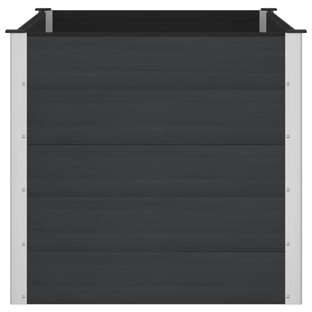 vidaXL Podniesiona rabata ogrodowa Czarny 150 x 100 x 91 cm