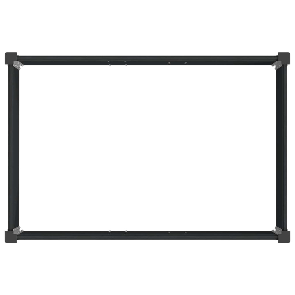 vidaXL Podniesiona rabata ogrodowa Czarny 150 x 100 x 91 cm