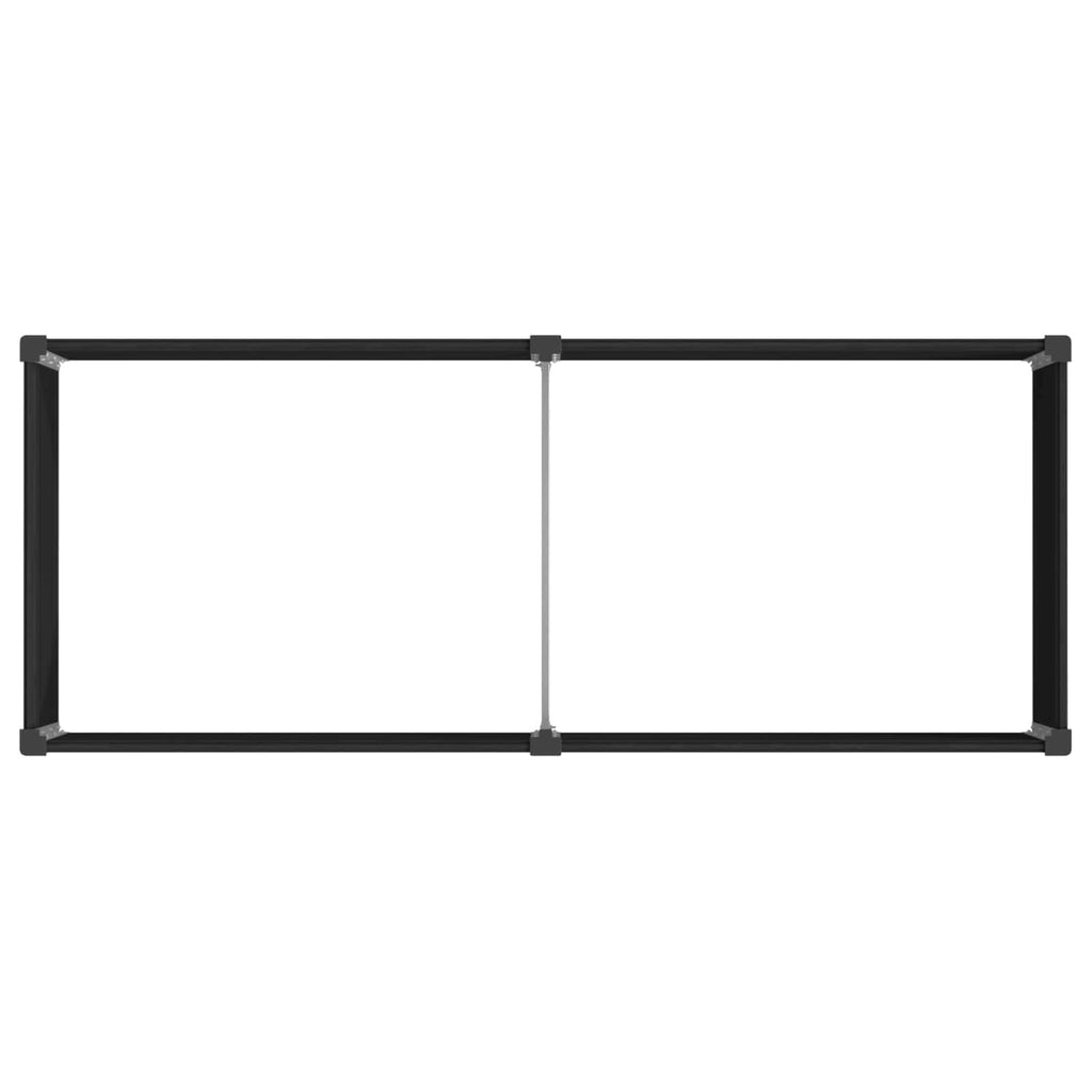 vidaXL Podniesiona rabata ogrodowa Czarny 250 x 100 x 54 cm