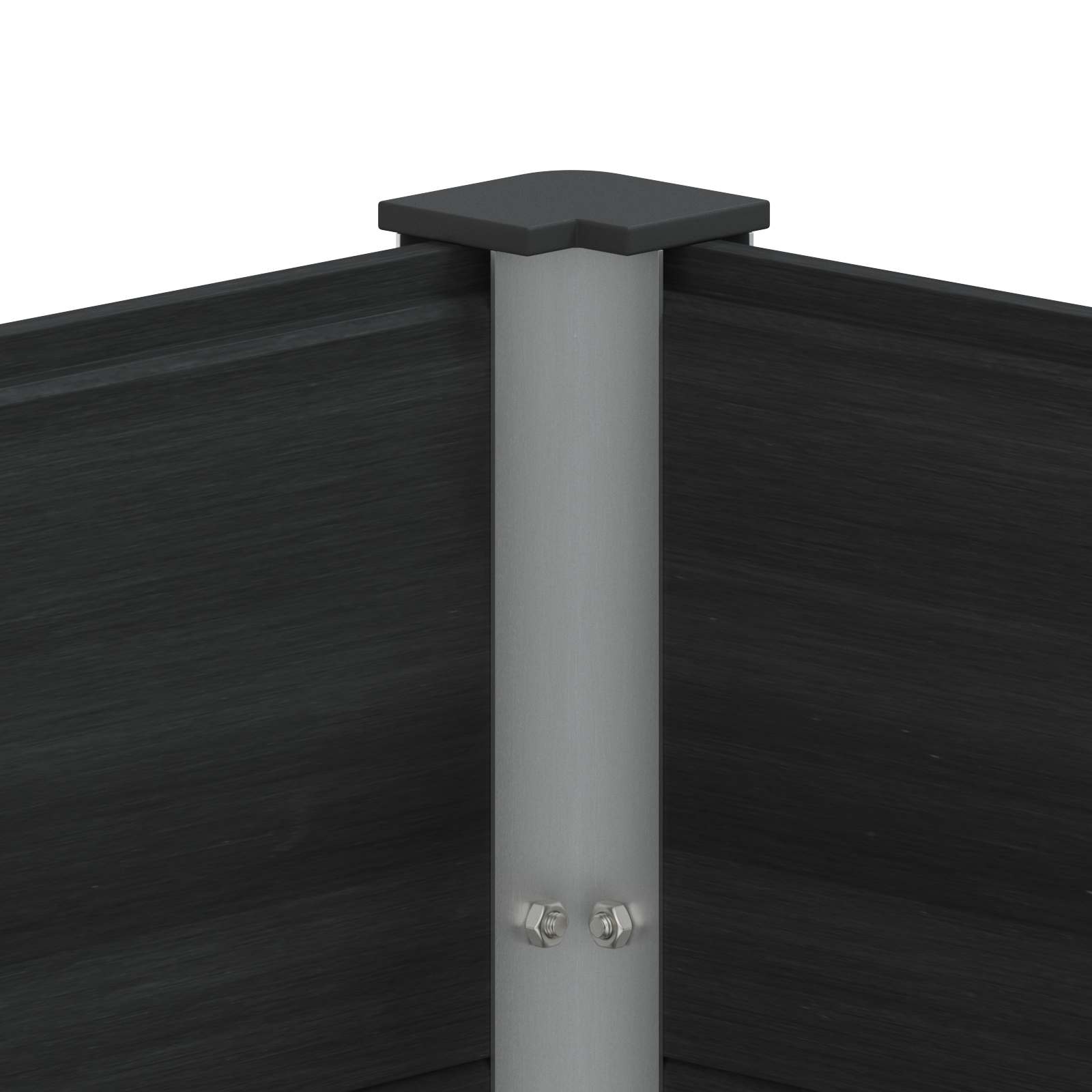 vidaXL Podniesiona rabata ogrodowa Czarny 250 x 100 x 91 cm