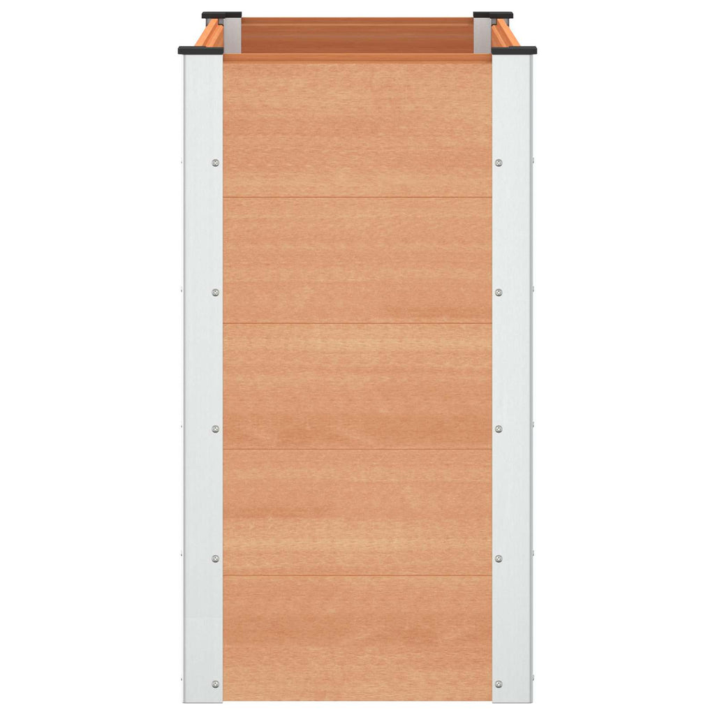 vidaXL Podniesiona rabata ogrodowa brązowy 100 x 50 x 91 cm