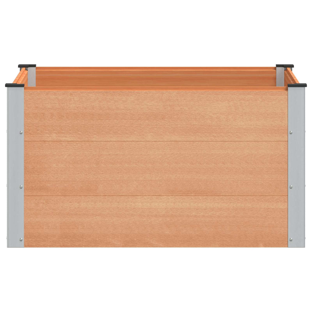 vidaXL Podniesiona rabata ogrodowa brązowy 100 x 100 x 54 cm