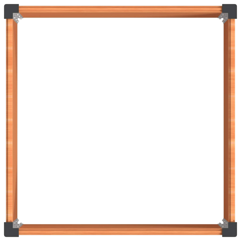 vidaXL Podniesiona rabata ogrodowa brązowy 100 x 100 x 54 cm