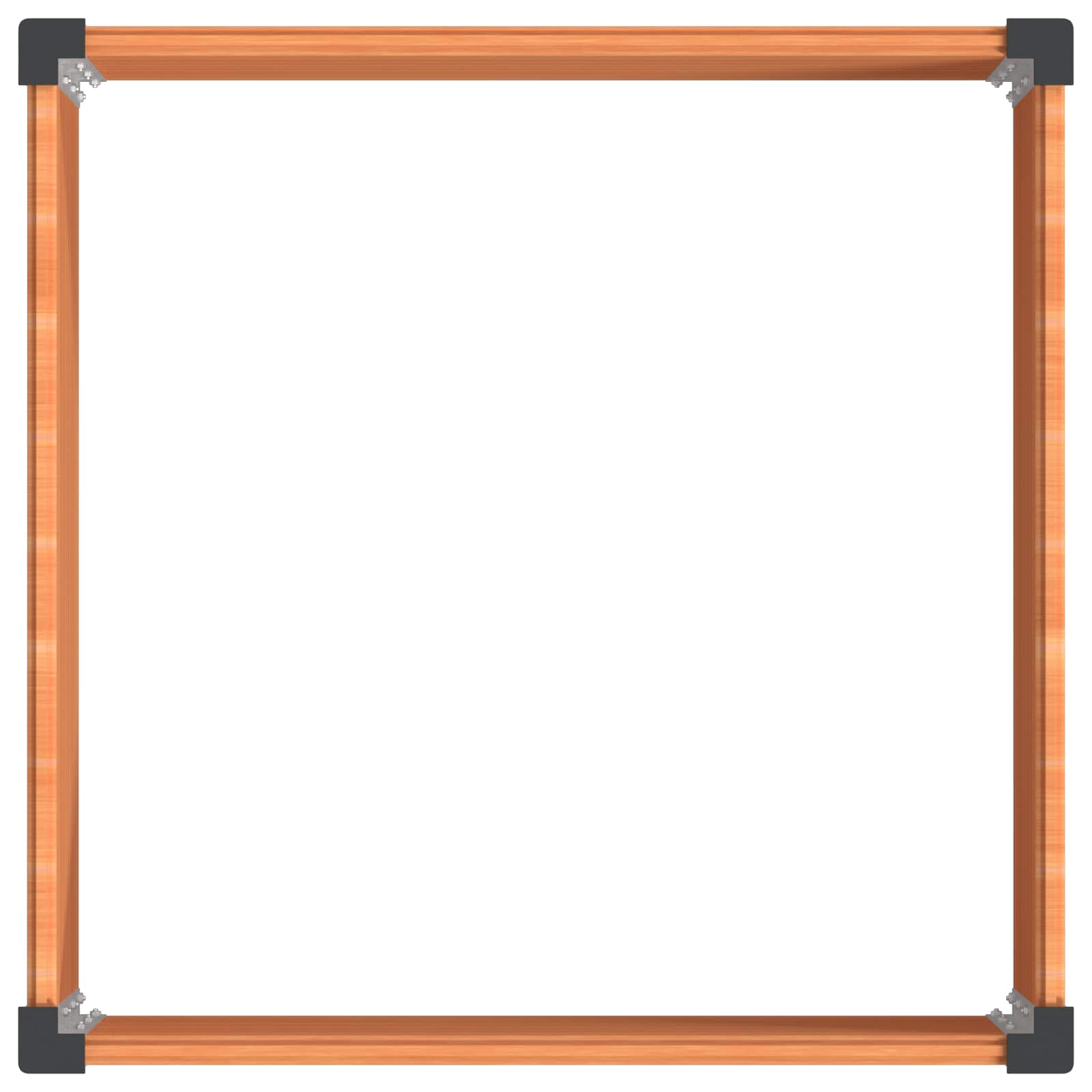 vidaXL Podniesiona rabata ogrodowa brązowy 100 x 100 x 54 cm