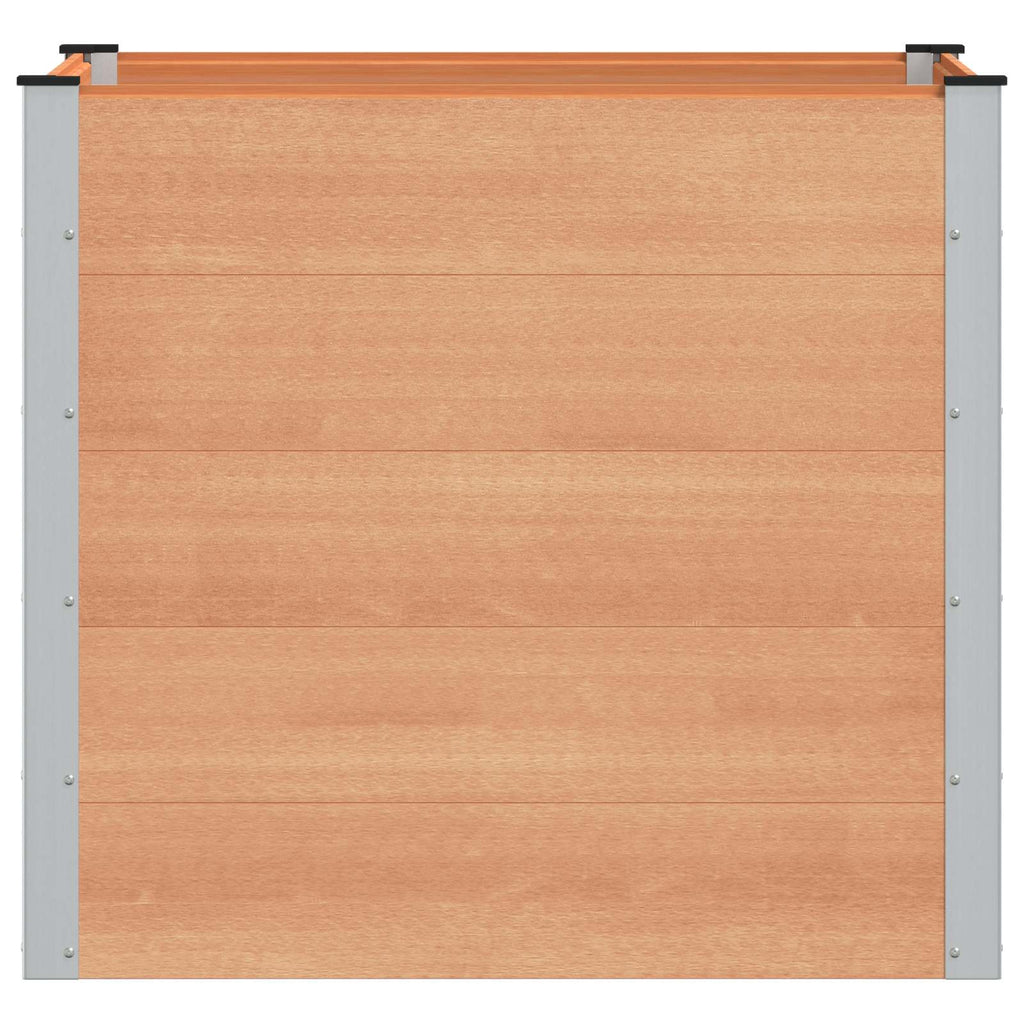 vidaXL Podniesiona rabata ogrodowa brązowy 100 x 100 x 91 cm