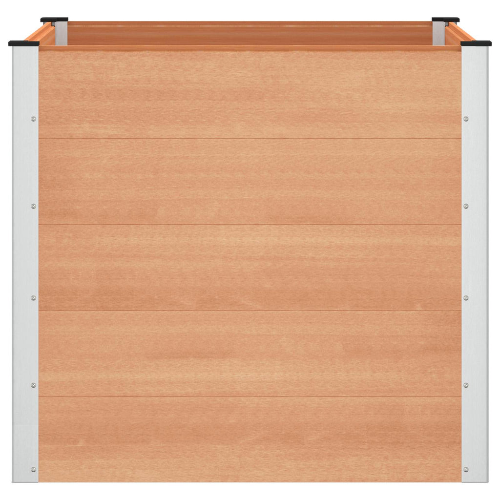 vidaXL Podniesiona rabata ogrodowa brązowy 100 x 100 x 91 cm