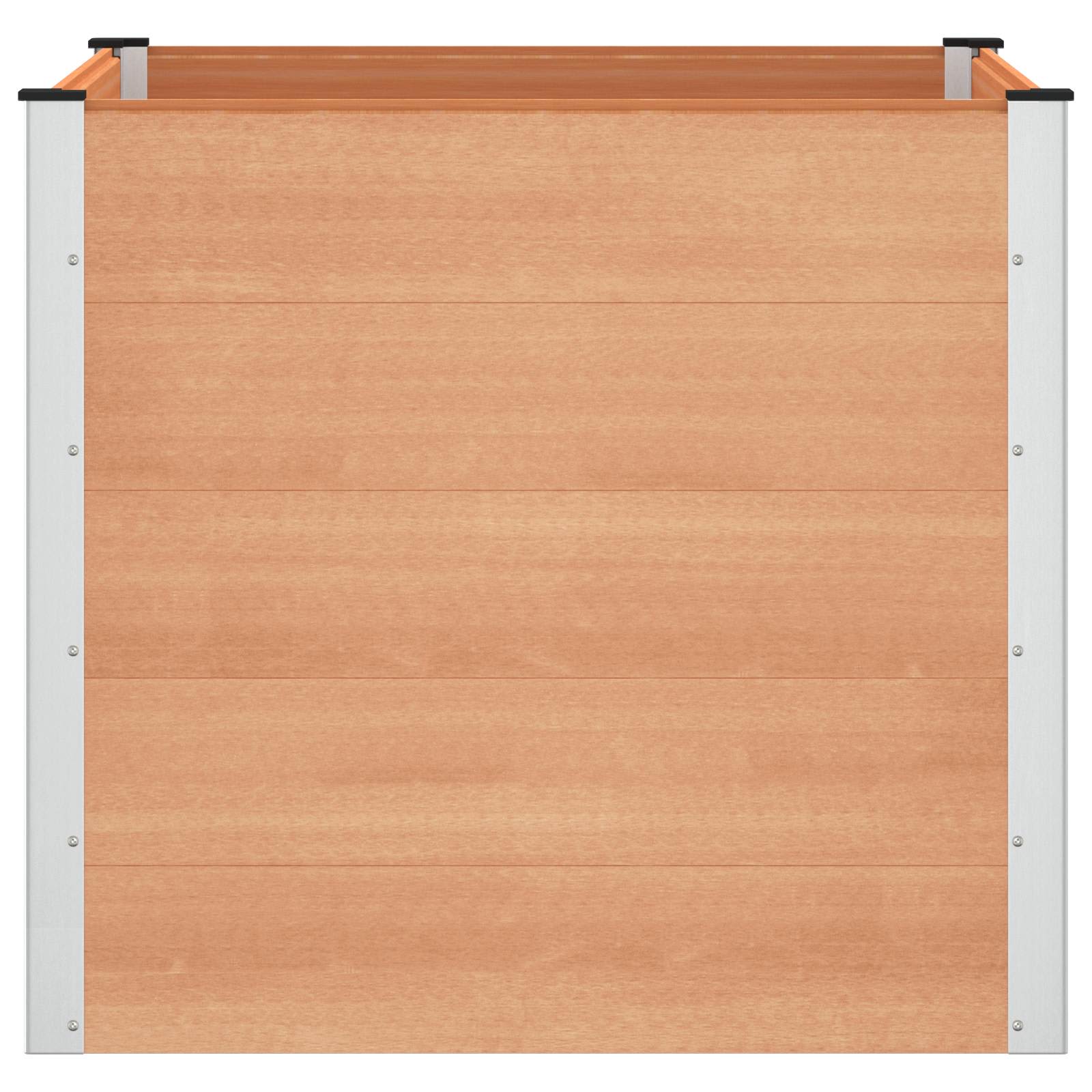 vidaXL Podniesiona rabata ogrodowa brązowy 100 x 100 x 91 cm