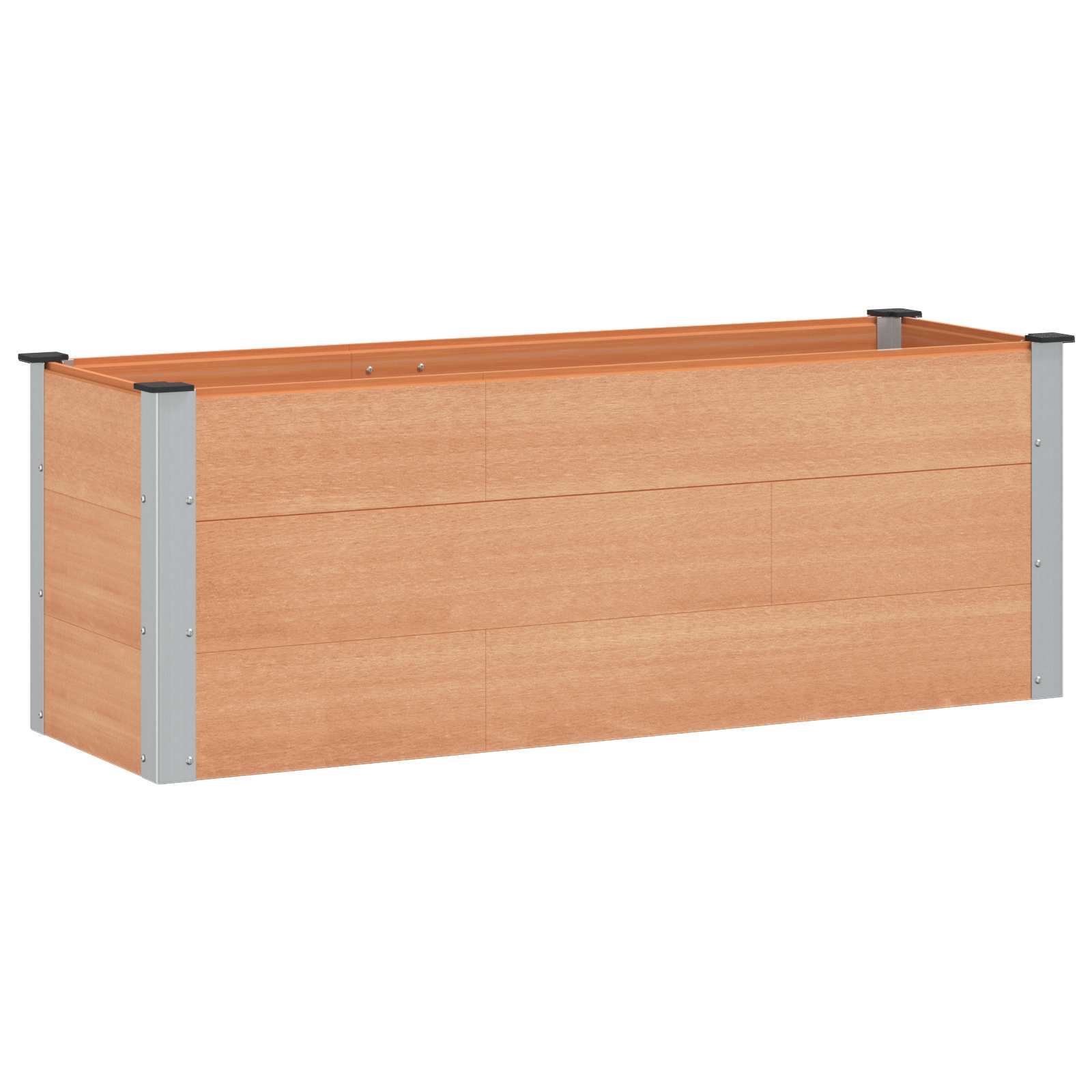vidaXL Podniesiona rabata ogrodowa brązowy 150 x 50 x 54 cm