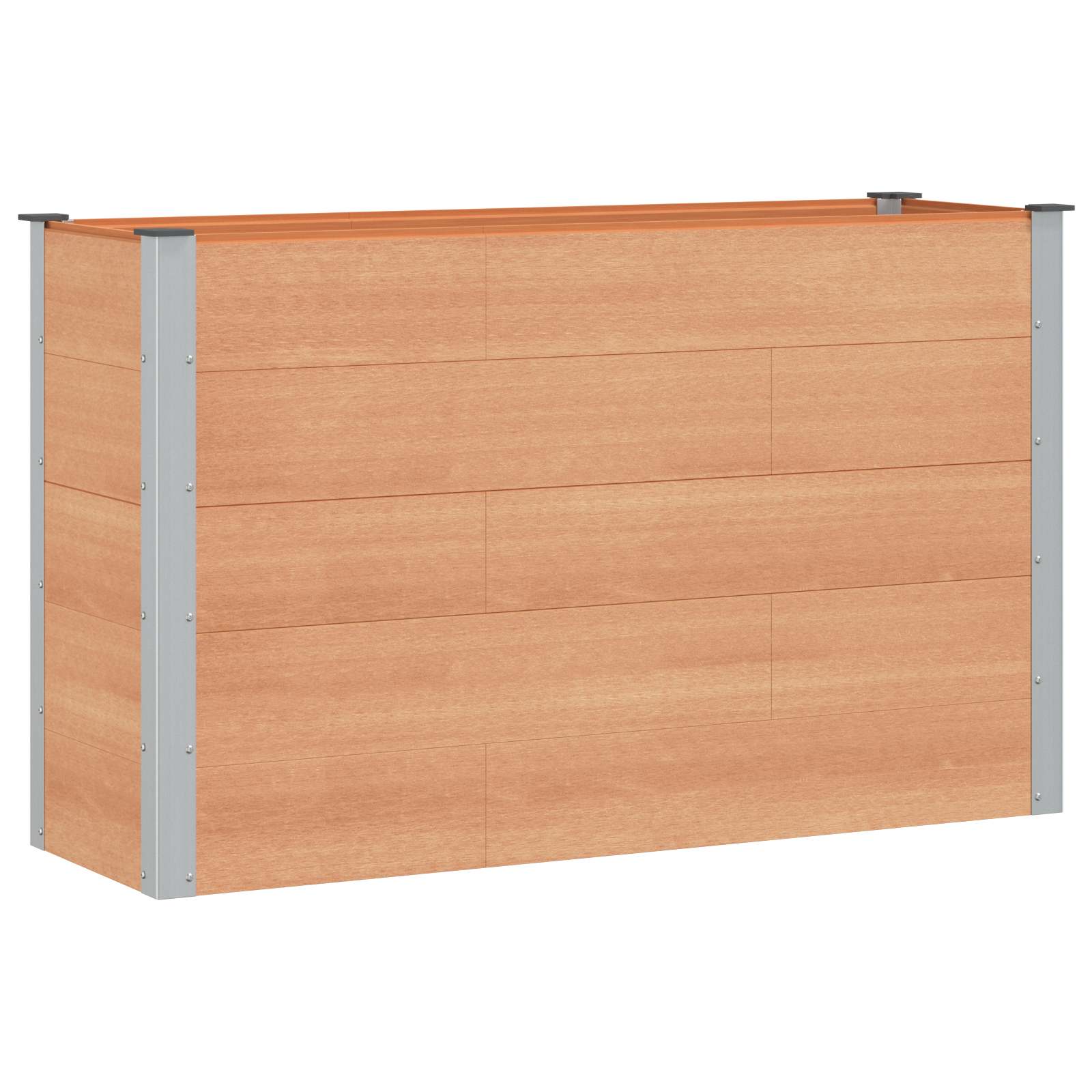 vidaXL Podniesiona rabata ogrodowa brązowy 150 x 50 x 91 cm